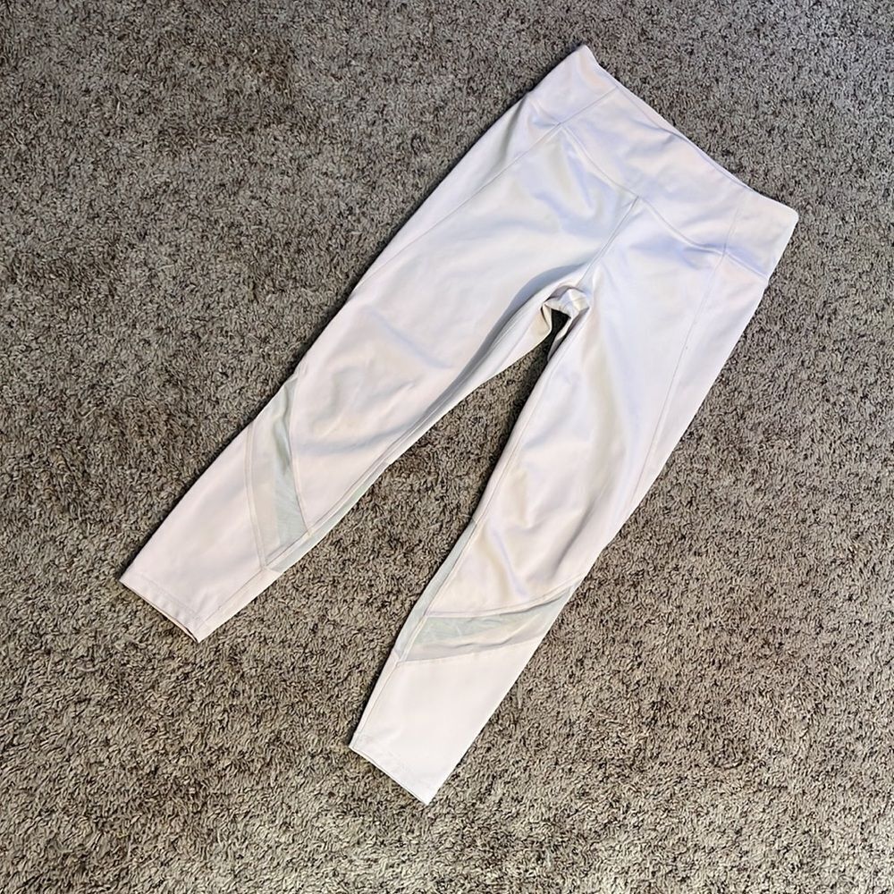 EUC Athleta Pale Peach Colored Leggings (M) - Picture 4 of 12